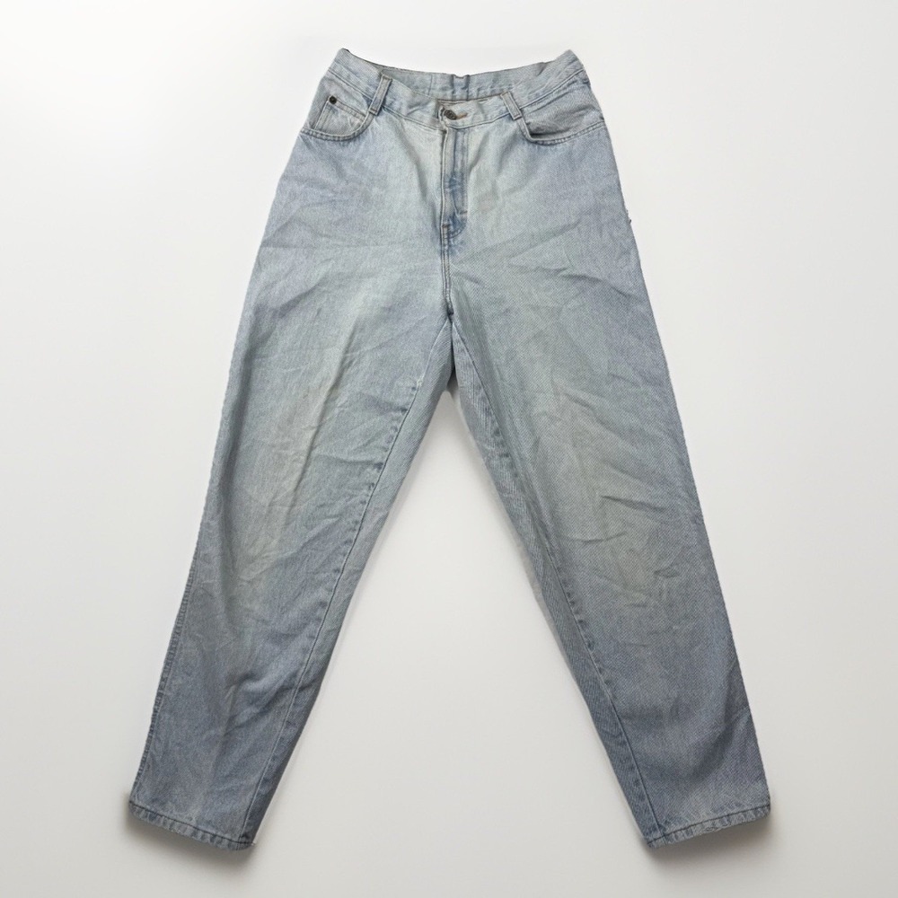Gitano Taper Jeans Women's‎ Light Wash Denim High Waisted Classic Zip Fly - 10